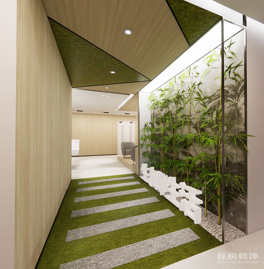 瀚藍城市環(huán)境服務(wù)公司過道設(shè)計效果圖